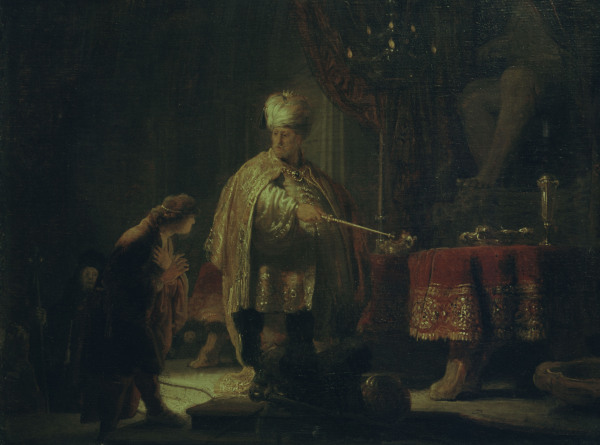 Rembrandt / Daniel and Cyrus a Rembrandt van Rijn