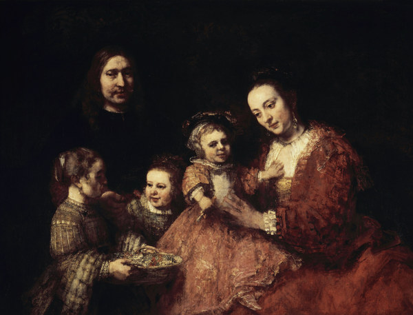 Rembrandt/ Family portrait/ 1668 a Rembrandt van Rijn