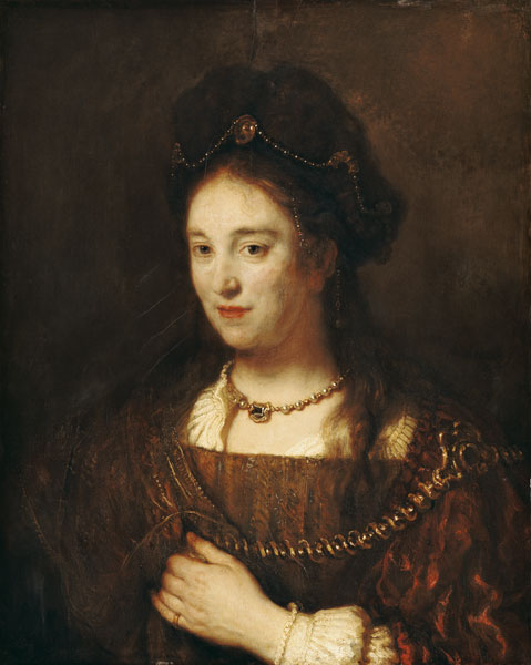Rembrandts wife Saskia. a Rembrandt van Rijn