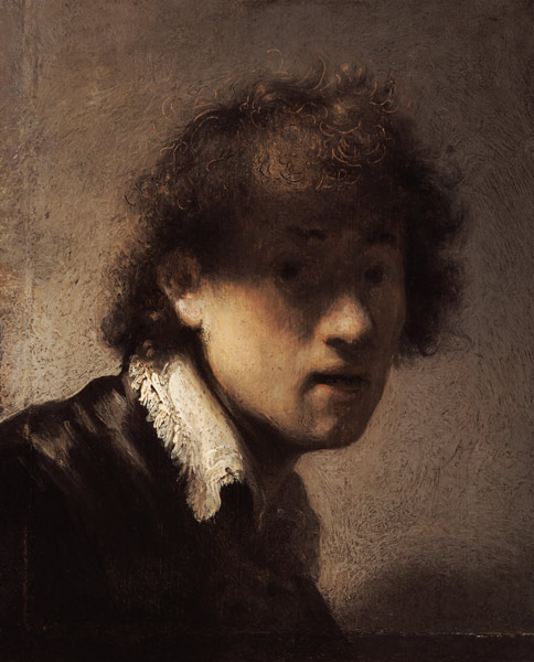 Selbstbildnis in jungen Jahren a Rembrandt van Rijn