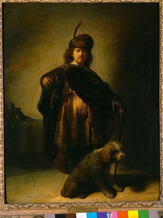 Self-Portrait in Oriental Costume a Rembrandt van Rijn