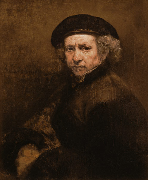 Self portrait a Rembrandt van Rijn