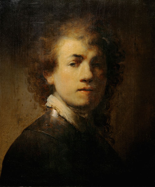 Rembrandt / Self-portrait with Gorget a Rembrandt van Rijn