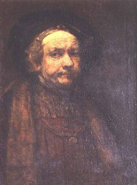Self Portrait as an Old Man a Rembrandt van Rijn