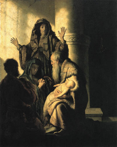 Simeon in the temple II a Rembrandt van Rijn