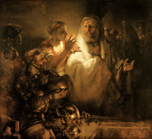The Denial of St. Peter a Rembrandt van Rijn