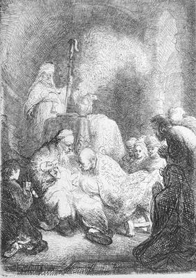 The Circumcision (pen & ink on paper) a Rembrandt van Rijn