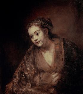 Rembrandt, Halbfigur einer Frau
