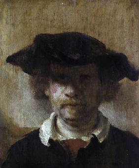 Rembrandt / Self-Portr.(Leipzig) / 1650