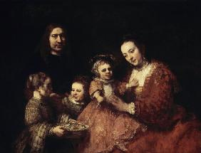 Rembrandt/ Family portrait/ 1668