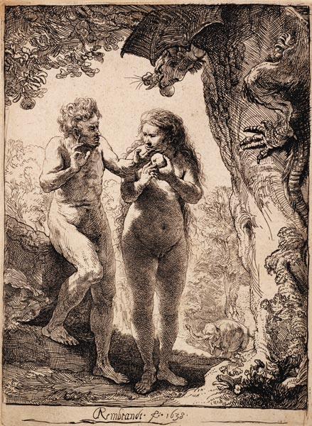 Adam und Eva a Rembrandt van Rijn