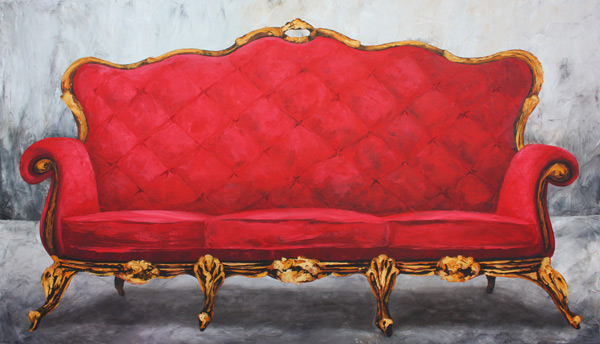 Rotes Sofa a Renate Berghaus