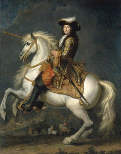 Equestrian Portrait of Louis XIV (1638-1715) a Rene Antoine Houasse