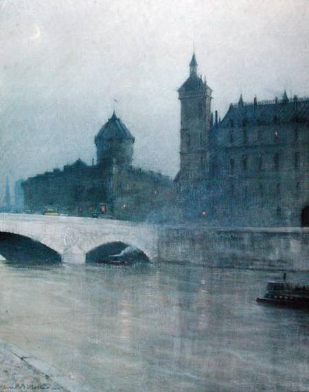 The Seine and the Conciergerie a Rene Billotte