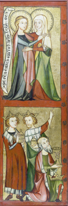 Visitation and Adoration of the Magi a Rheinischer Meister um 1330