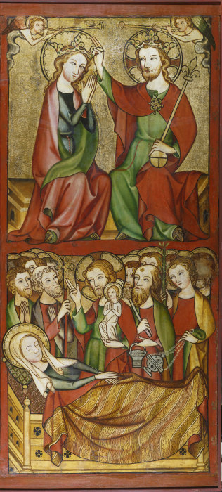 Coronation and Death of the Virgin a Rheinischer Meister um 1330