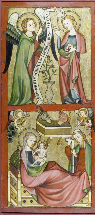 Annunciation and Nativity a Rheinischer Meister um 1330