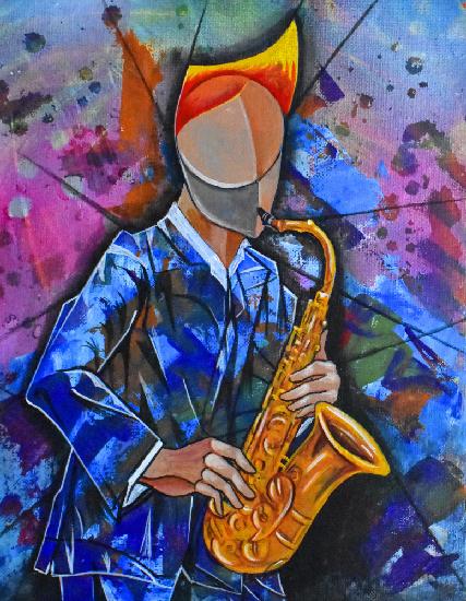 Jazz sax man