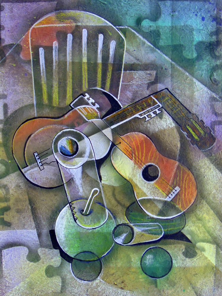 Still Life with Guitars a Ricardo Maya