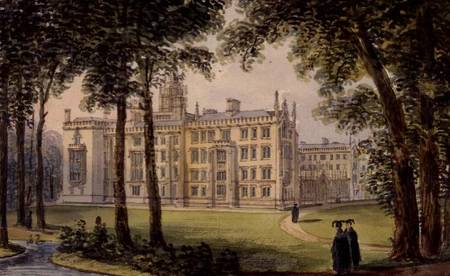 West Front of the New Building of St. John's College, Cambridge a Richard Bankes Harraden