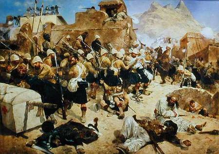 Candahar: The 92nd Highlanders and the 2nd Gurkhas Storming Gaudi Mullah Sahibdad a Richard Caton Woodville