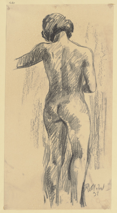 Female nude from behind a Richard Martin Werner