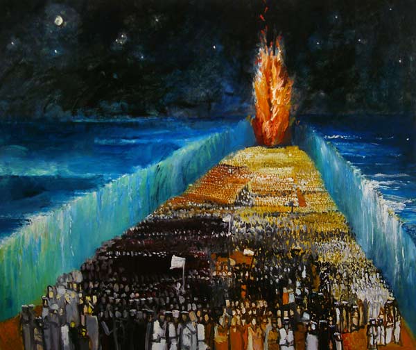 Exodus, 1999 (oil on canvas)  a Richard  Mcbee