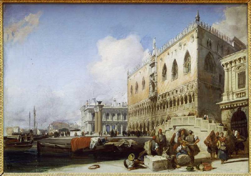 Venice, doge palace. a Richard Parkes Bonington