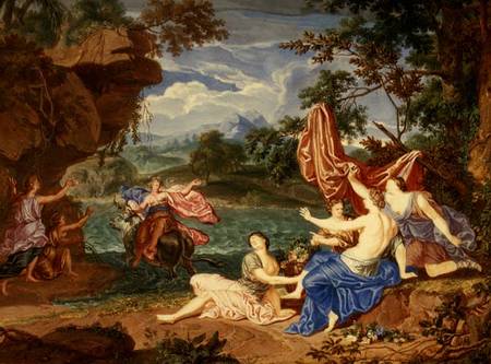 The Rape of Europa (gouache) a Richard van Orley