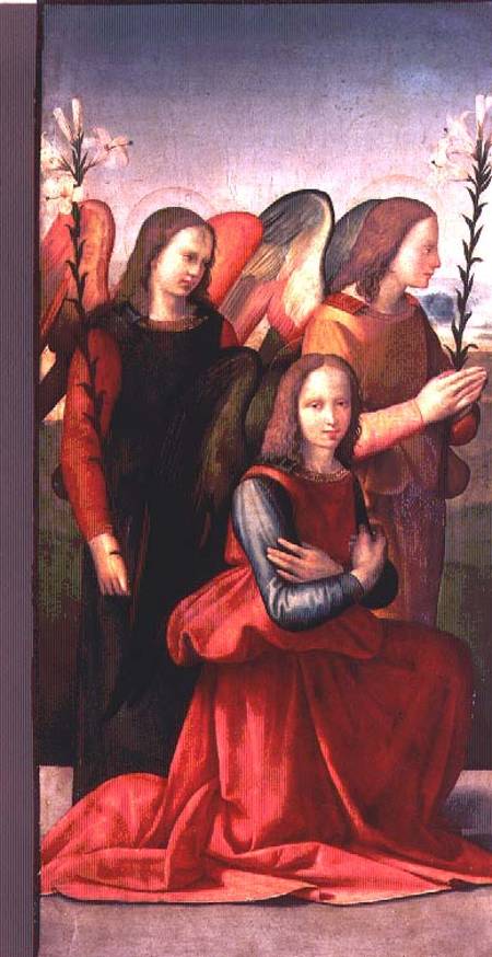Three angels (panel) (pair of 80359) a Ridolfo Ghirlandaio