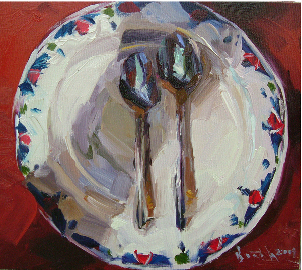 Two Spoons and a Plate a ROBERT BOOTH CHARLES ROBERT BOOTH CHARLES