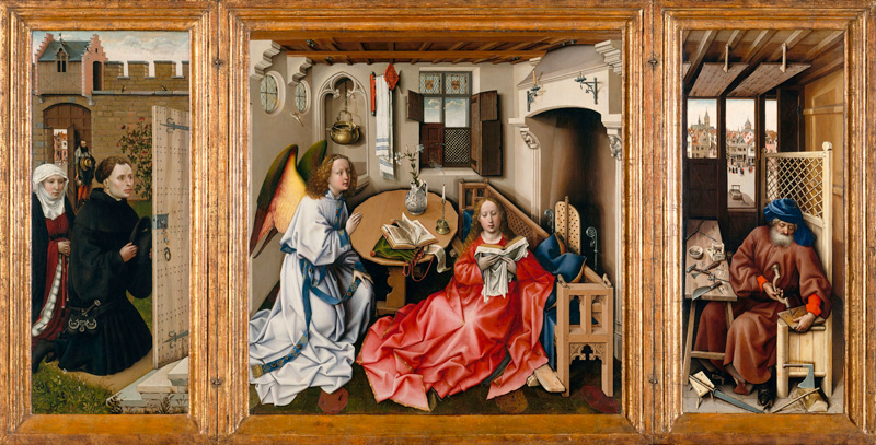The Annunciation (Mérode Altarpiece) a Robert Campin