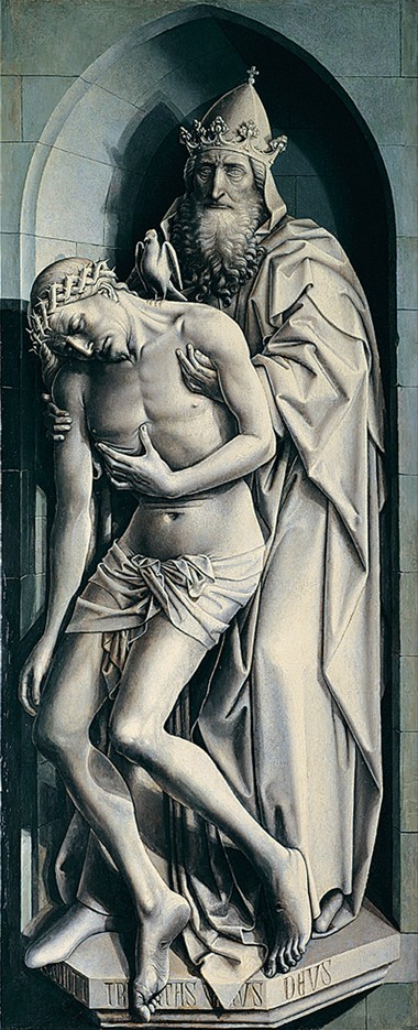The Flémalle Panels: The Holy Trinity a Robert Campin