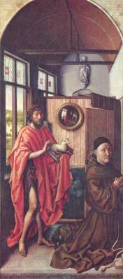 Johannes of the Täufer and brother Heinrich of Werl a Robert Campin