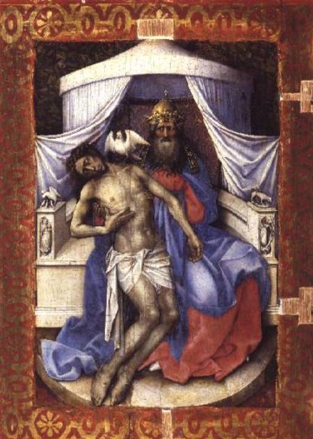 Mourning Trinity (Throne of God) a Robert Campin
