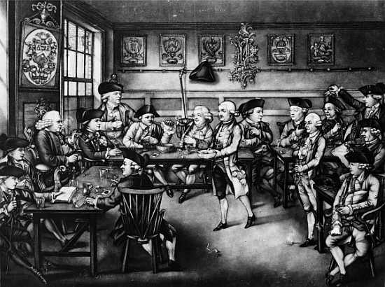 The Court of Equity or Convivial City Meeting a Robert Dighton