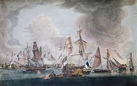 The Defeat of the Combined Forces of France and Spain at the Battle of Trafalgar in 1805