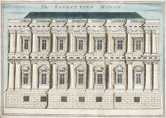 Banqueting House, Whitehall, from ''A Book of the Prospects of the Remarkable Places in and about th a Robert Morden