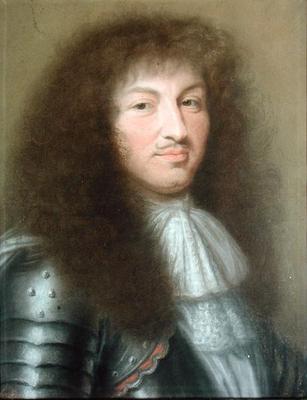 Portrait of Louis XIV (1638-1715) King of France (pastel on paper) a Robert Nanteuil
