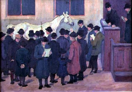 Horse Sale at the Barbican a Robert Polhill Bevan