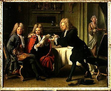 Bodin, the King's Doctor, in the Company of Dufresny and Crebillon at the House in Auteuil a Robert Tournieres