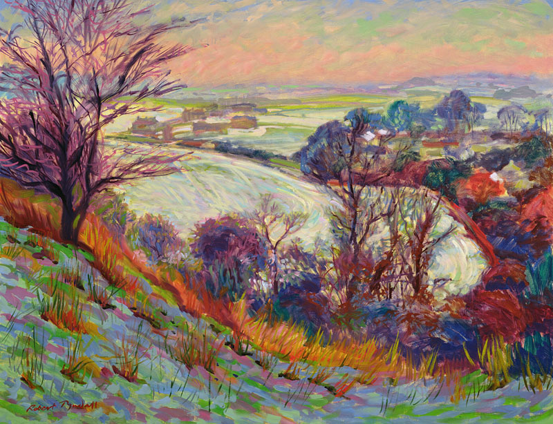 The Downs in Winter  a Robert  Tyndall