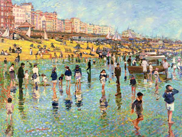 Passing Time on Brighton Beach  a Robert  Tyndall