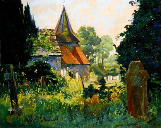 View of the Parish Church of St. James, Ashurst, West Sussex a Robert  Tyndall