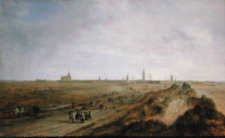 Landscape with a view of Ostend a Robert van den Hoecke