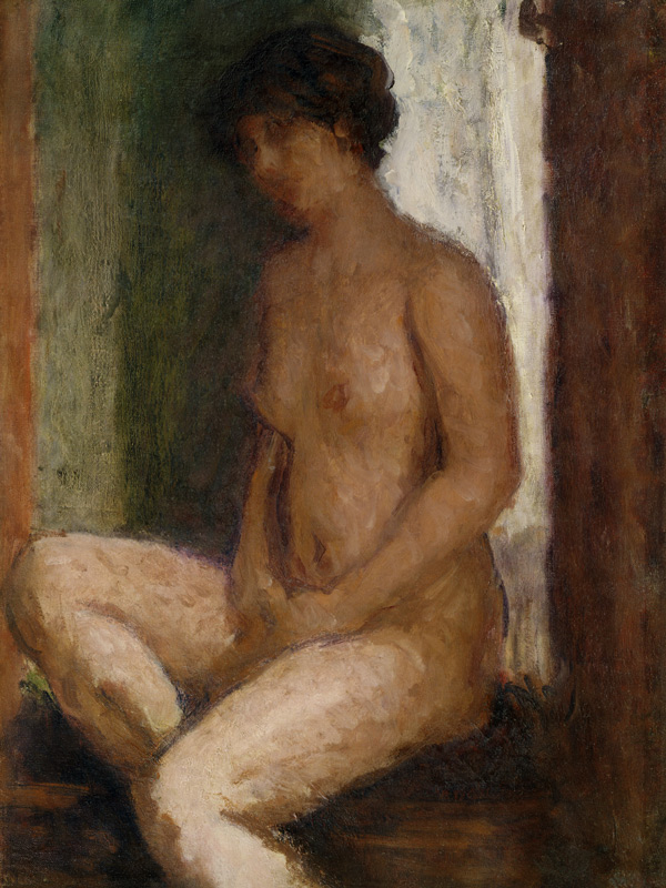 Seated Nude Against the Light a Roderic O'Conor