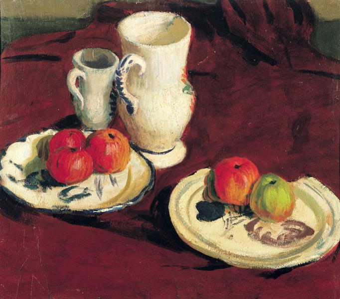 Still Life with Apples (oil on canvas)  a Roderic O'Conor