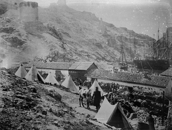 The Port at Balaklava during the Crimean War, c.1855 a Roger Fenton