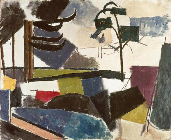 Unfinished Landscape with Tree Branches a Roger Noël-François de la Fresnaye