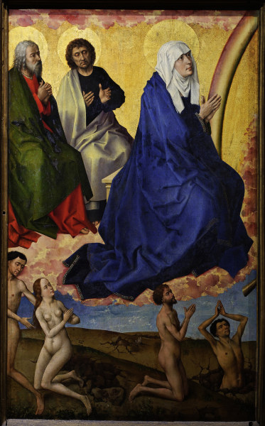 R. van der Weyden, Virgin and apostles a Rogier van der Weyden